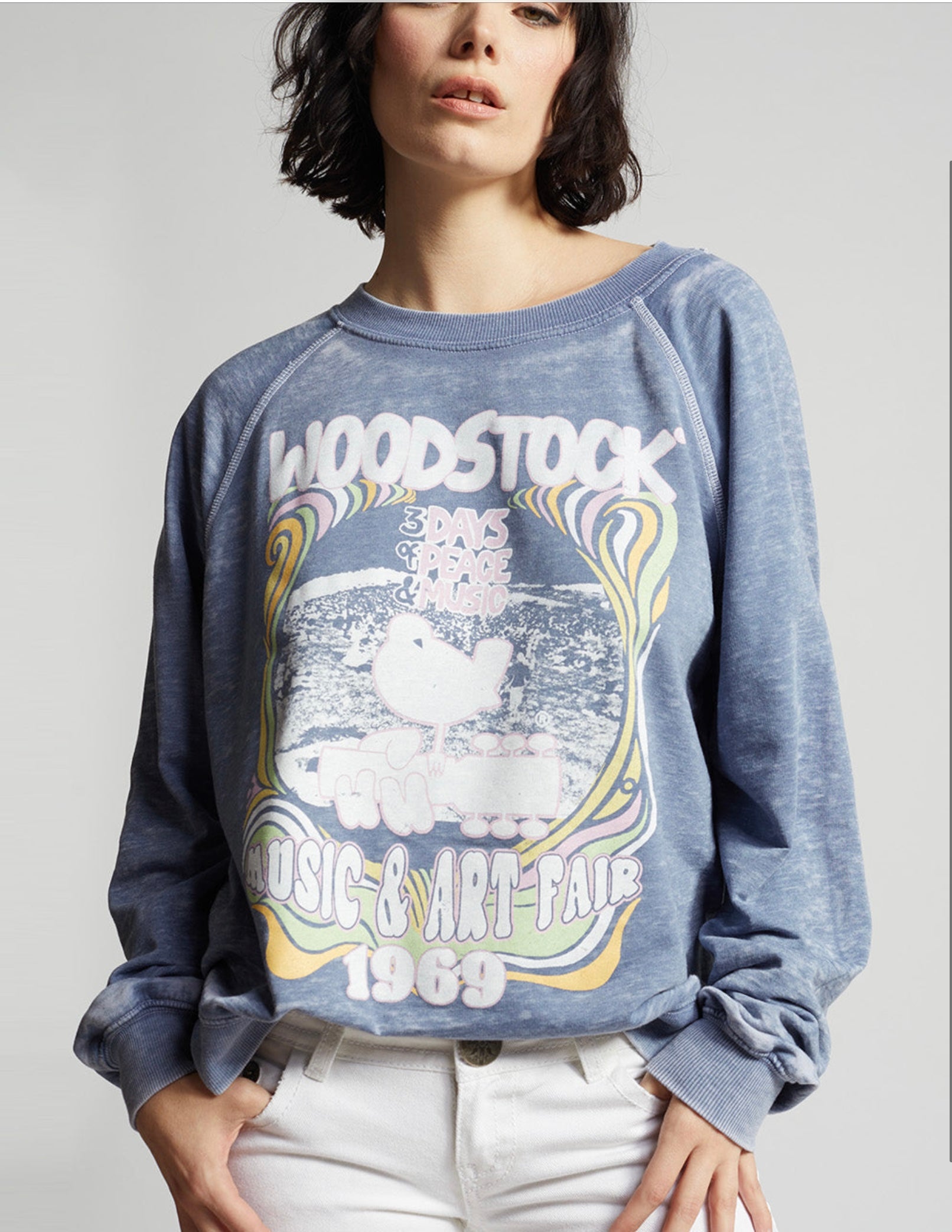  Woodstock Sweatshirt by Recycled Karma at Dilaru Boutique Nutley NJ