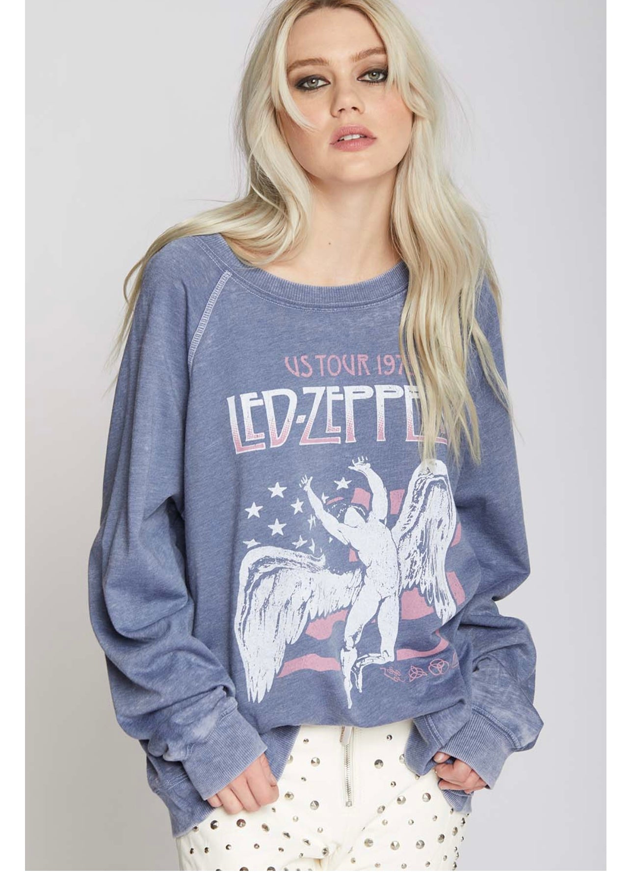 Led Zeppelin Sweatshirt by Recycled Karma 