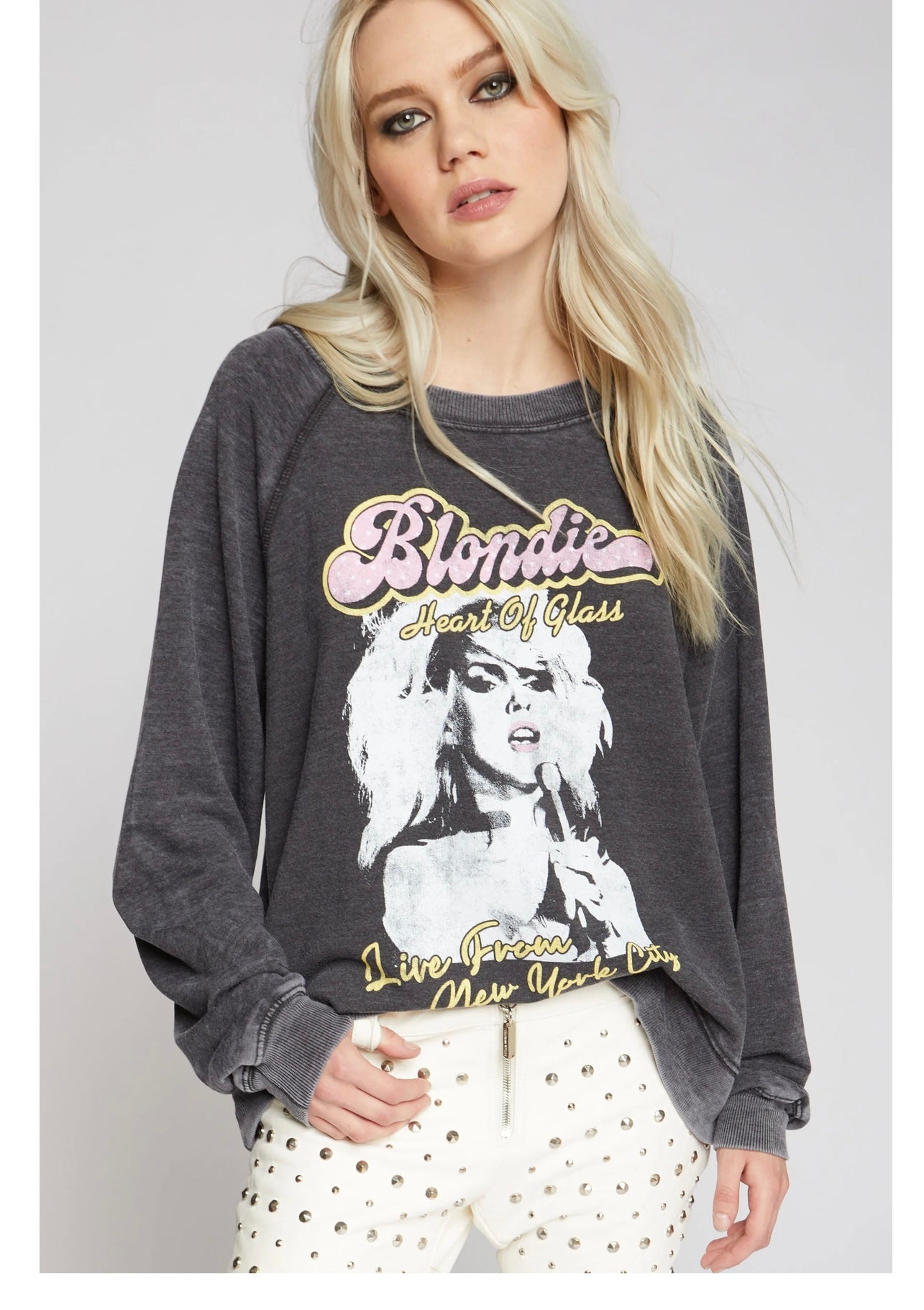 Recycled Karma Blondie Heart of Glass Sweatshirt at Dilaru Boutique Nutley NJ