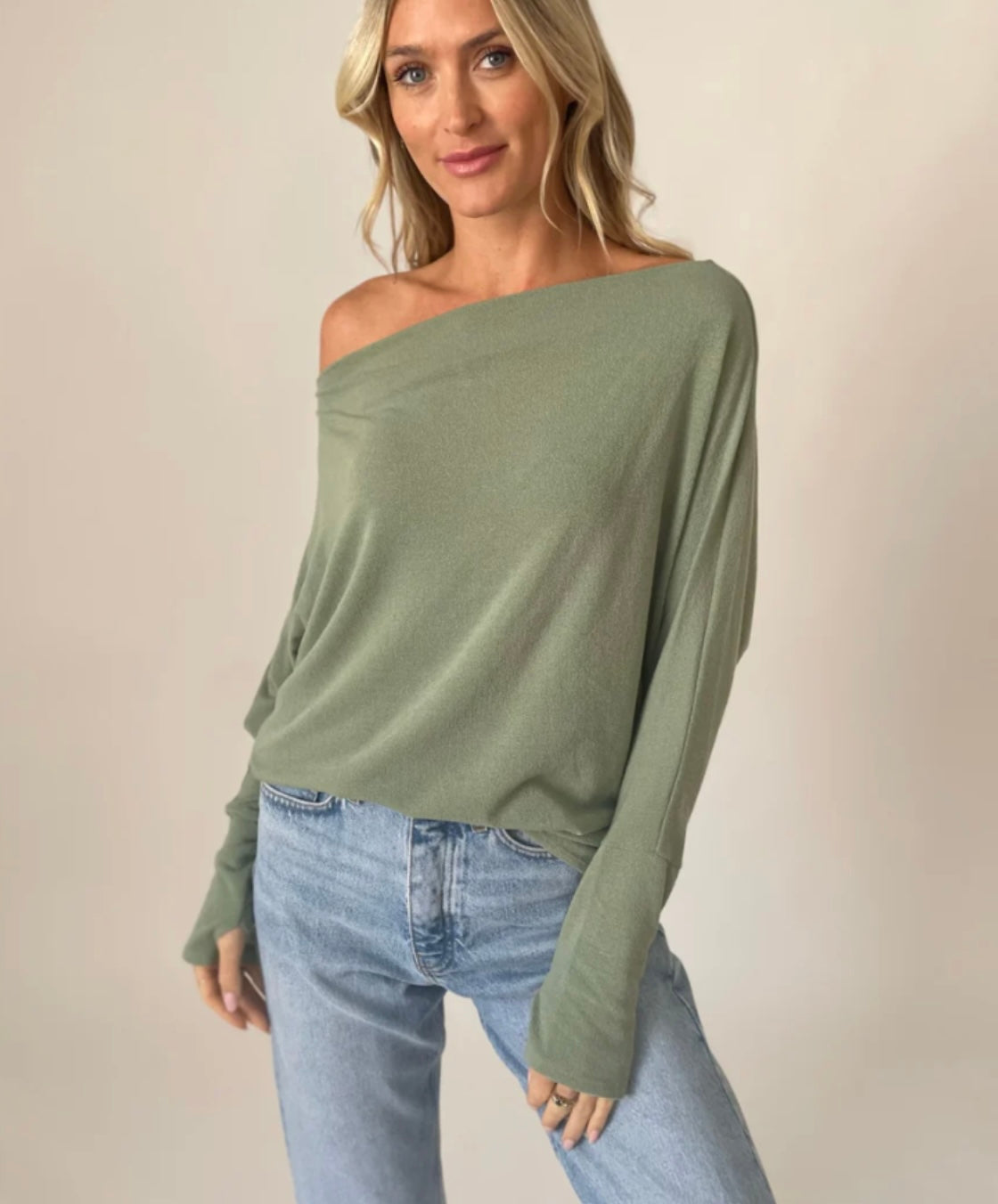 Six Fifty Clothing The Anywhere Top (Treetop Green) at Dilaru Boutique Nutley NJ