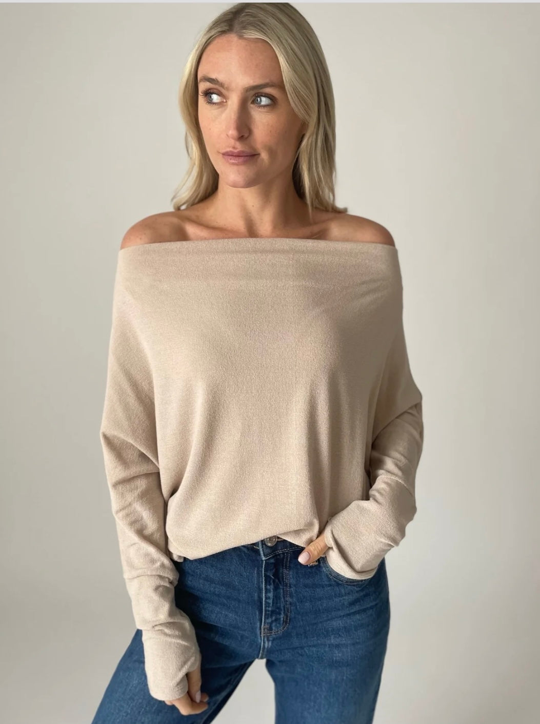 Six Fifty Clothing Company The Anywhere Top Taupe