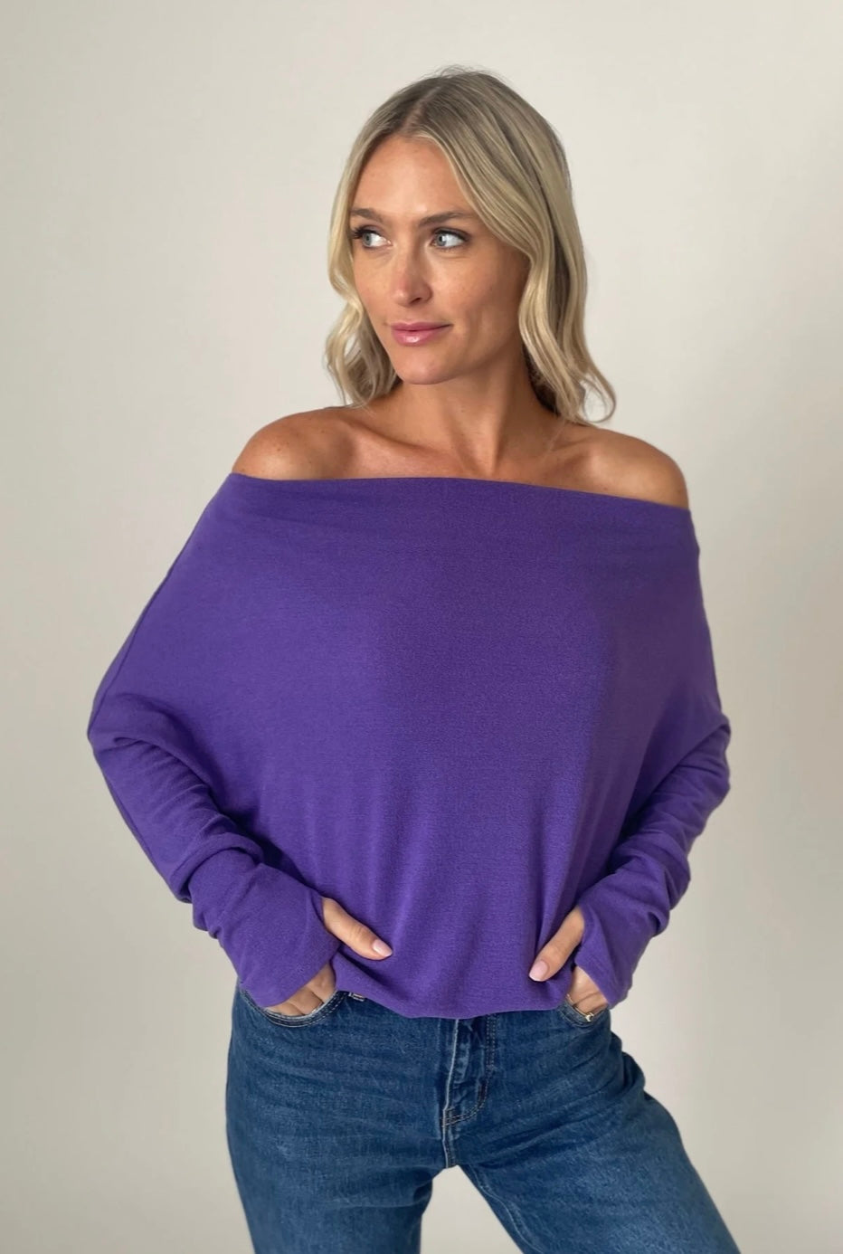 Six Fifty Clothing Company The Anywhere Top Royal Purple