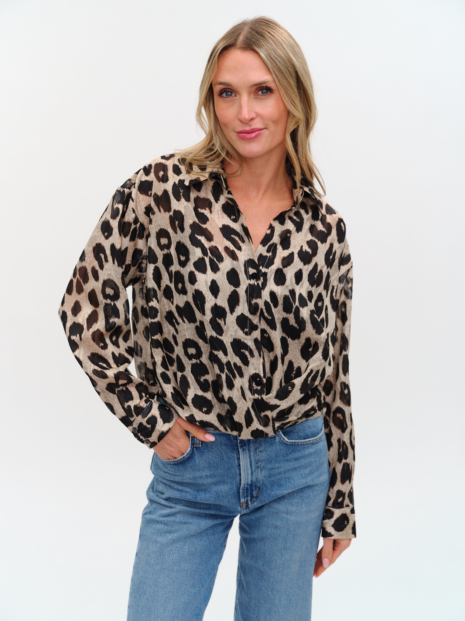 Six-Fifty-Zuri Leopard Blouse